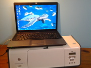 ноутбук HP 530 с цветным принтером 